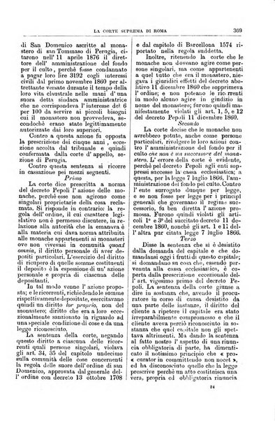 La Corte suprema di Roma raccolta periodica delle sentenze della Corte di cassazione di Roma