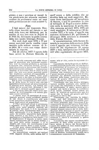 La Corte suprema di Roma raccolta periodica delle sentenze della Corte di cassazione di Roma