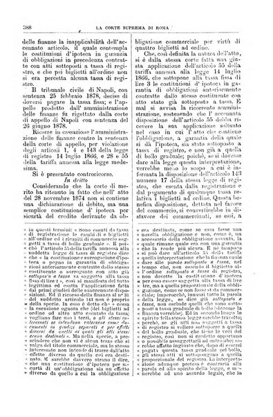 La Corte suprema di Roma raccolta periodica delle sentenze della Corte di cassazione di Roma