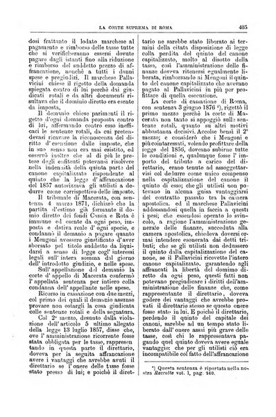 La Corte suprema di Roma raccolta periodica delle sentenze della Corte di cassazione di Roma