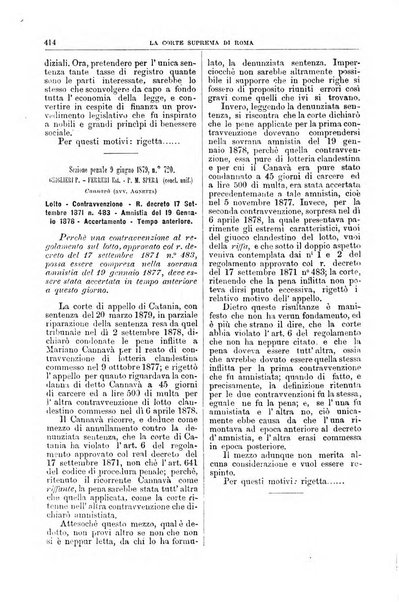 La Corte suprema di Roma raccolta periodica delle sentenze della Corte di cassazione di Roma