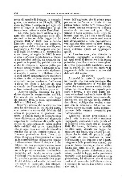 La Corte suprema di Roma raccolta periodica delle sentenze della Corte di cassazione di Roma