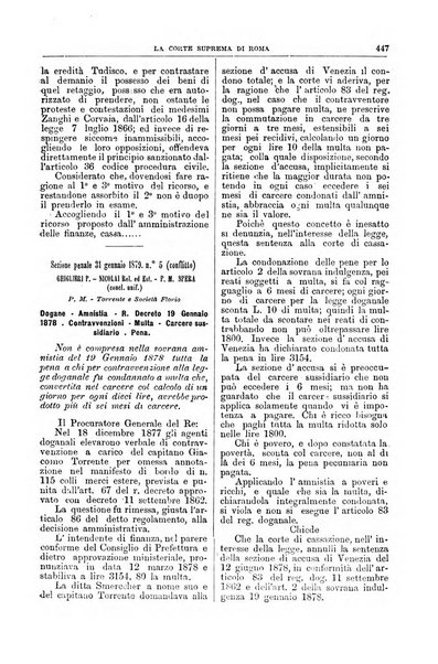 La Corte suprema di Roma raccolta periodica delle sentenze della Corte di cassazione di Roma