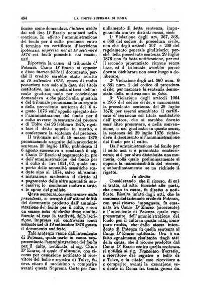 La Corte suprema di Roma raccolta periodica delle sentenze della Corte di cassazione di Roma