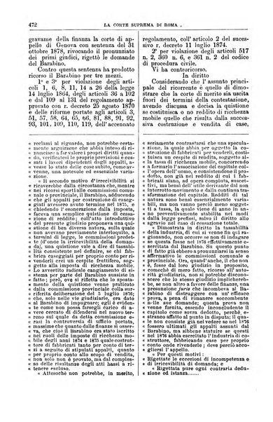 La Corte suprema di Roma raccolta periodica delle sentenze della Corte di cassazione di Roma