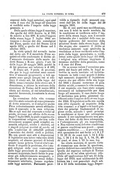 La Corte suprema di Roma raccolta periodica delle sentenze della Corte di cassazione di Roma