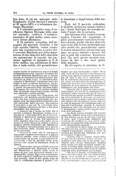 La Corte suprema di Roma raccolta periodica delle sentenze della Corte di cassazione di Roma