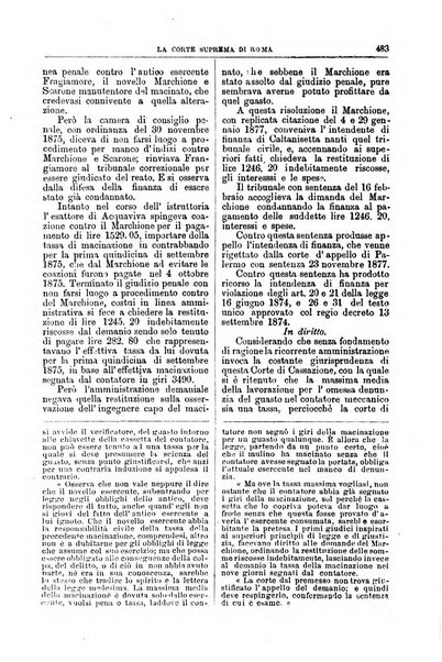 La Corte suprema di Roma raccolta periodica delle sentenze della Corte di cassazione di Roma