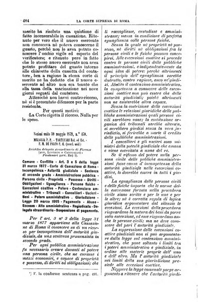 La Corte suprema di Roma raccolta periodica delle sentenze della Corte di cassazione di Roma