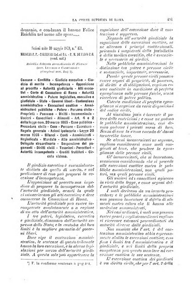 La Corte suprema di Roma raccolta periodica delle sentenze della Corte di cassazione di Roma