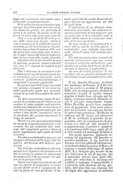 La Corte suprema di Roma raccolta periodica delle sentenze della Corte di cassazione di Roma