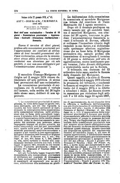 La Corte suprema di Roma raccolta periodica delle sentenze della Corte di cassazione di Roma