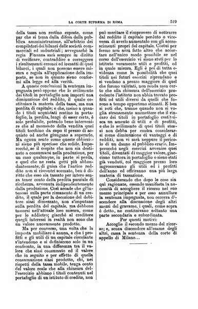 La Corte suprema di Roma raccolta periodica delle sentenze della Corte di cassazione di Roma