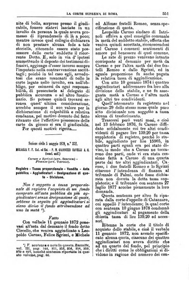 La Corte suprema di Roma raccolta periodica delle sentenze della Corte di cassazione di Roma