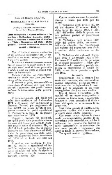 La Corte suprema di Roma raccolta periodica delle sentenze della Corte di cassazione di Roma