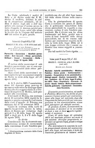 La Corte suprema di Roma raccolta periodica delle sentenze della Corte di cassazione di Roma