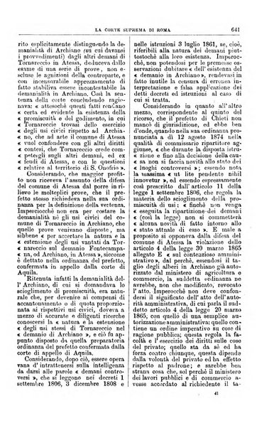 La Corte suprema di Roma raccolta periodica delle sentenze della Corte di cassazione di Roma