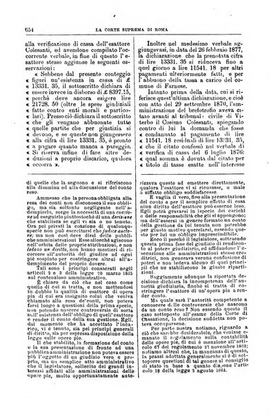 La Corte suprema di Roma raccolta periodica delle sentenze della Corte di cassazione di Roma