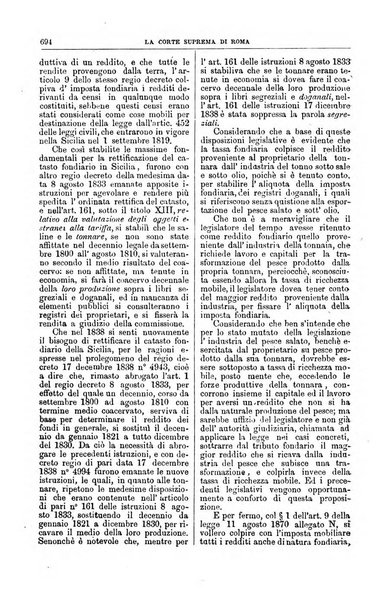 La Corte suprema di Roma raccolta periodica delle sentenze della Corte di cassazione di Roma