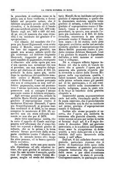 La Corte suprema di Roma raccolta periodica delle sentenze della Corte di cassazione di Roma