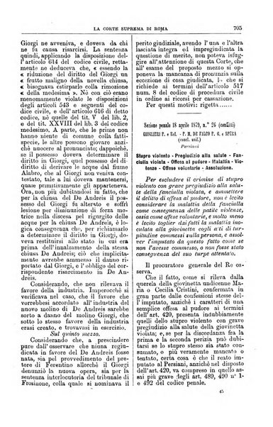 La Corte suprema di Roma raccolta periodica delle sentenze della Corte di cassazione di Roma