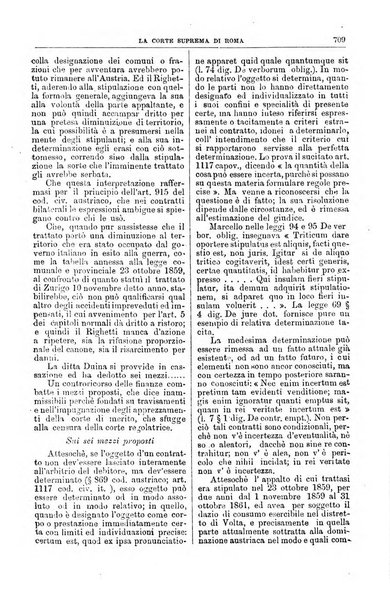 La Corte suprema di Roma raccolta periodica delle sentenze della Corte di cassazione di Roma