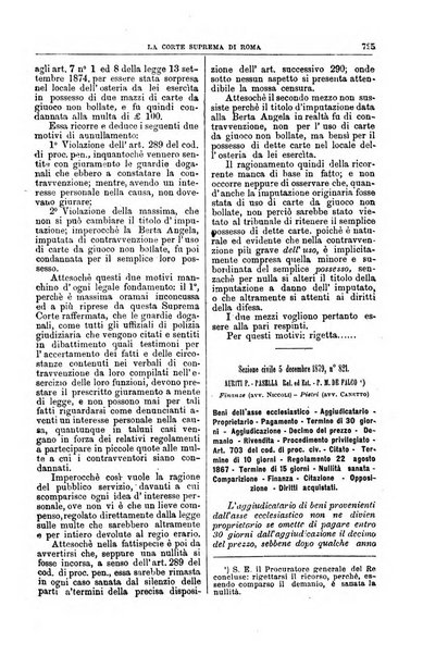 La Corte suprema di Roma raccolta periodica delle sentenze della Corte di cassazione di Roma