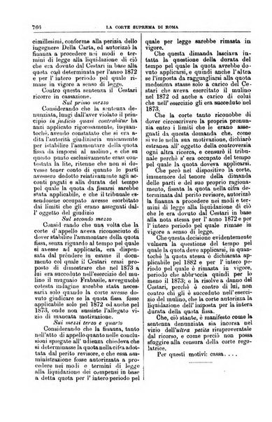 La Corte suprema di Roma raccolta periodica delle sentenze della Corte di cassazione di Roma