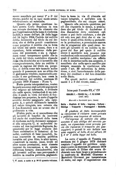 La Corte suprema di Roma raccolta periodica delle sentenze della Corte di cassazione di Roma