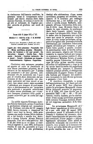 La Corte suprema di Roma raccolta periodica delle sentenze della Corte di cassazione di Roma