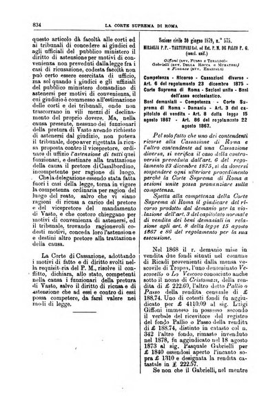 La Corte suprema di Roma raccolta periodica delle sentenze della Corte di cassazione di Roma