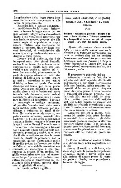 La Corte suprema di Roma raccolta periodica delle sentenze della Corte di cassazione di Roma