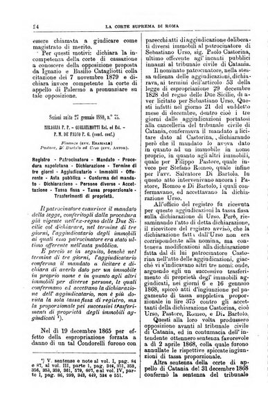 La Corte suprema di Roma raccolta periodica delle sentenze della Corte di cassazione di Roma