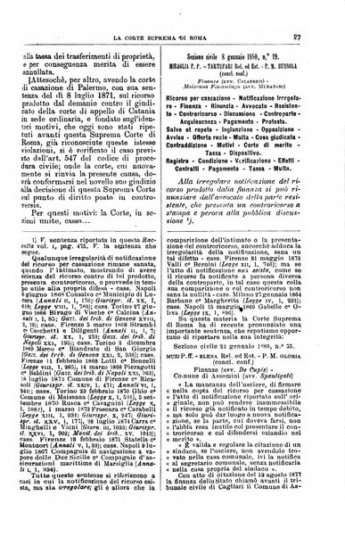 La Corte suprema di Roma raccolta periodica delle sentenze della Corte di cassazione di Roma