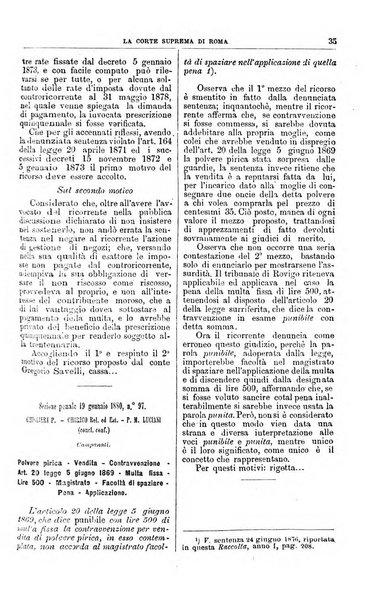 La Corte suprema di Roma raccolta periodica delle sentenze della Corte di cassazione di Roma