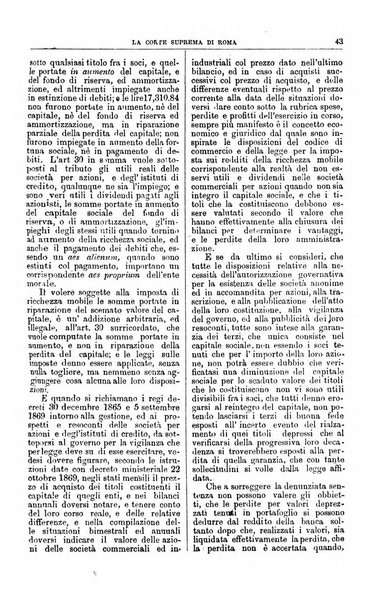 La Corte suprema di Roma raccolta periodica delle sentenze della Corte di cassazione di Roma