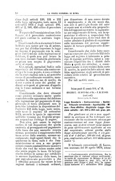 La Corte suprema di Roma raccolta periodica delle sentenze della Corte di cassazione di Roma