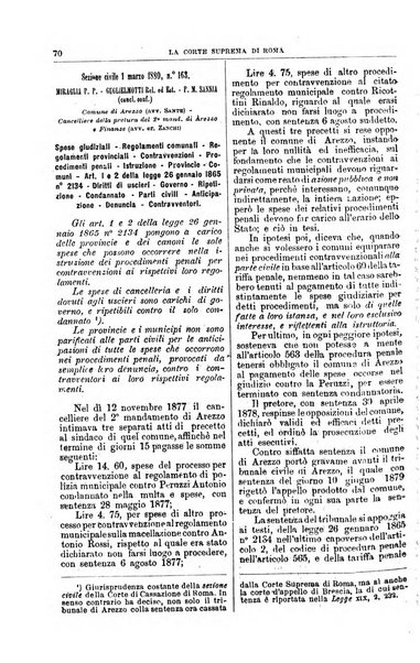 La Corte suprema di Roma raccolta periodica delle sentenze della Corte di cassazione di Roma