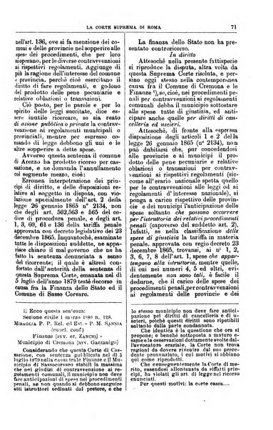 La Corte suprema di Roma raccolta periodica delle sentenze della Corte di cassazione di Roma