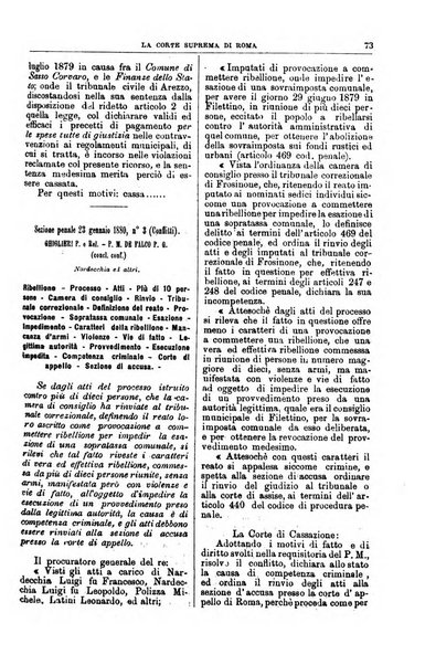 La Corte suprema di Roma raccolta periodica delle sentenze della Corte di cassazione di Roma