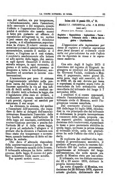 La Corte suprema di Roma raccolta periodica delle sentenze della Corte di cassazione di Roma