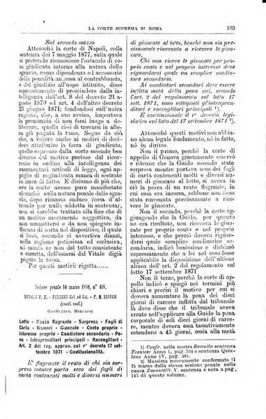 La Corte suprema di Roma raccolta periodica delle sentenze della Corte di cassazione di Roma