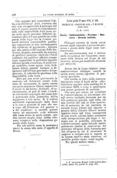 La Corte suprema di Roma raccolta periodica delle sentenze della Corte di cassazione di Roma