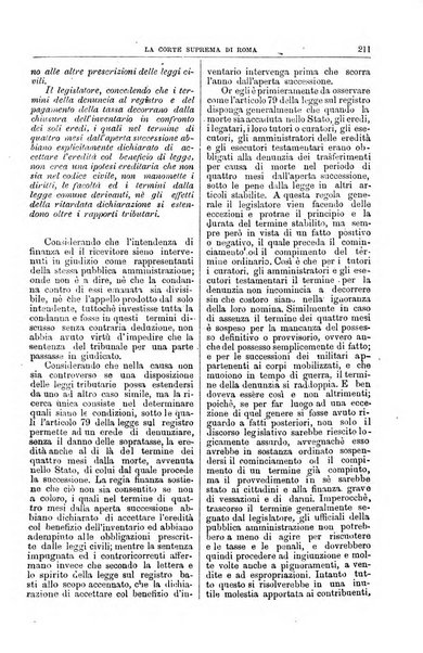 La Corte suprema di Roma raccolta periodica delle sentenze della Corte di cassazione di Roma