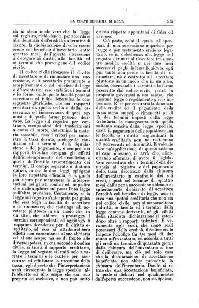 La Corte suprema di Roma raccolta periodica delle sentenze della Corte di cassazione di Roma