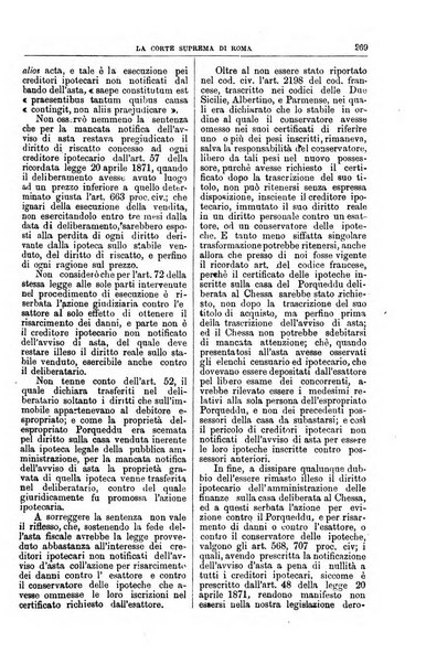 La Corte suprema di Roma raccolta periodica delle sentenze della Corte di cassazione di Roma