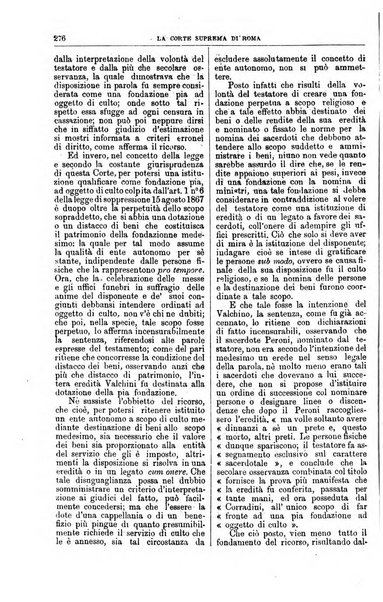 La Corte suprema di Roma raccolta periodica delle sentenze della Corte di cassazione di Roma