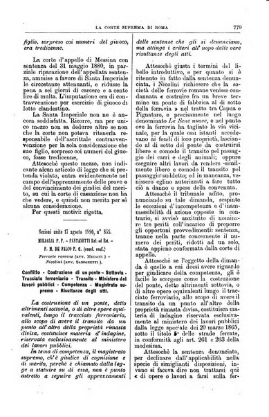 La Corte suprema di Roma raccolta periodica delle sentenze della Corte di cassazione di Roma