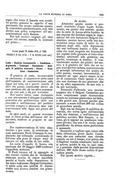 La Corte suprema di Roma raccolta periodica delle sentenze della Corte di cassazione di Roma