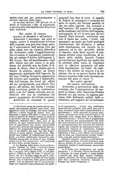 La Corte suprema di Roma raccolta periodica delle sentenze della Corte di cassazione di Roma